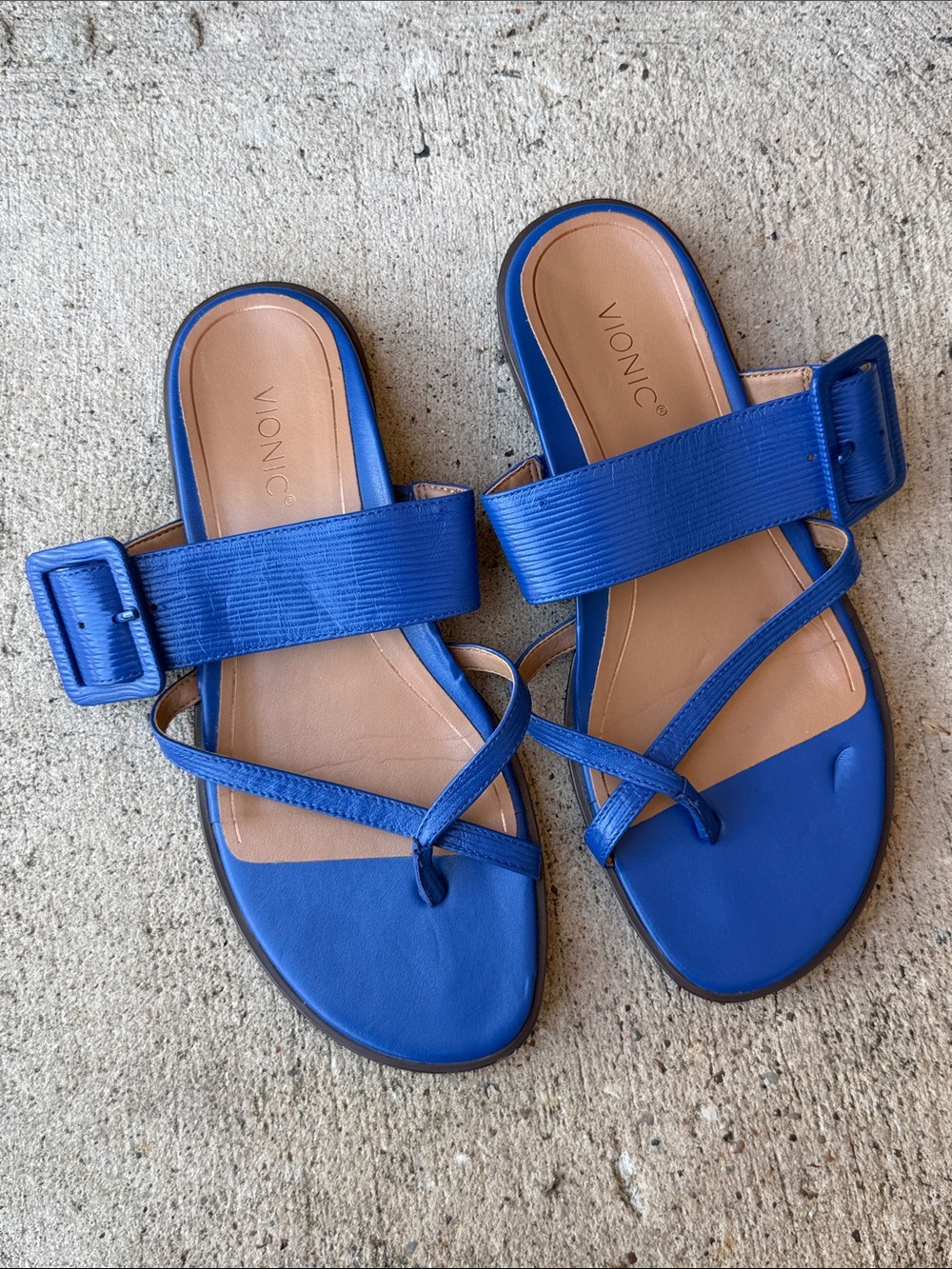 Vionic Julep Women's Dressy Supportive Sandals Blue Size 7